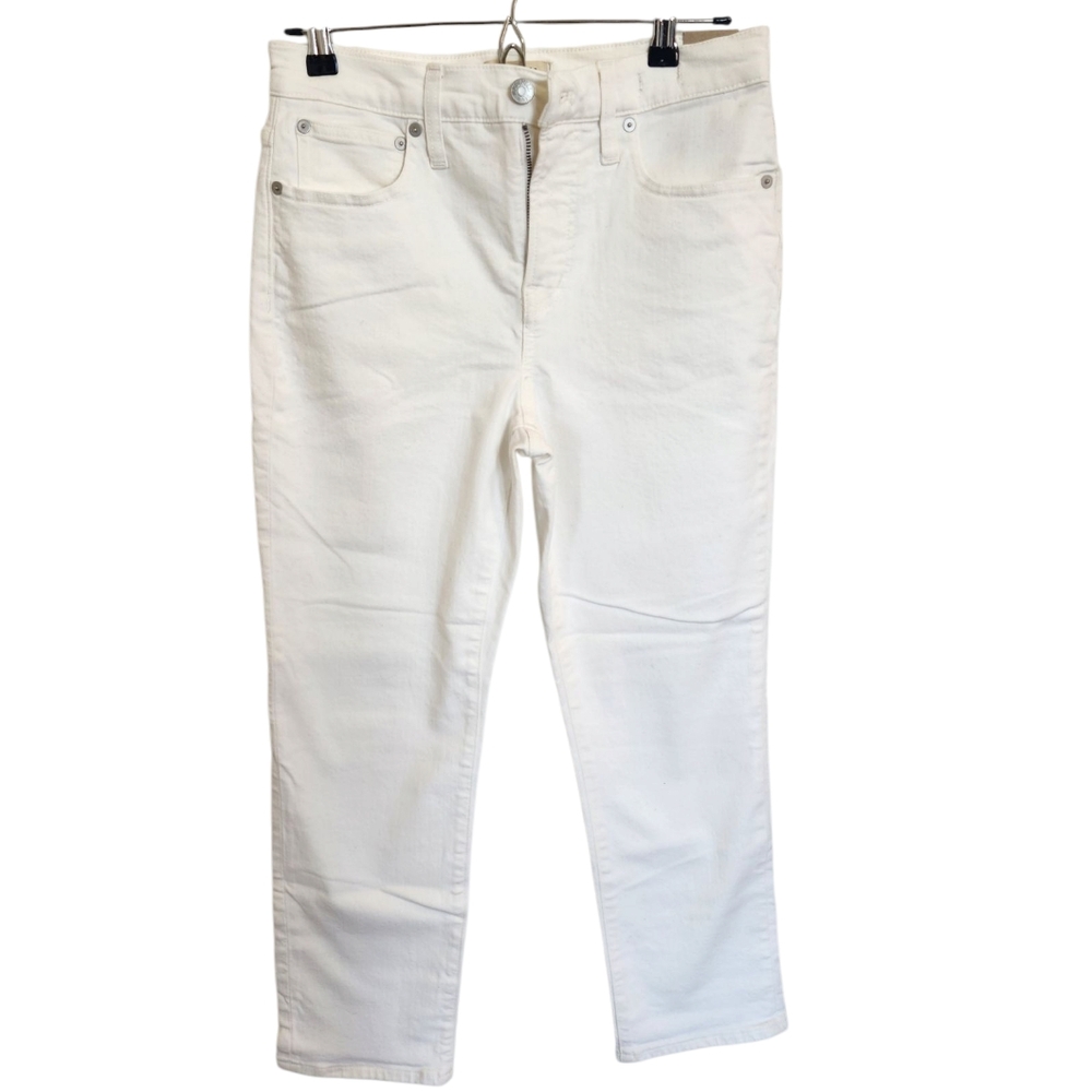 Madewell White Skinny Jeans Versatile Style